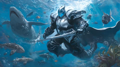 Armored Warrior in the Deep Sea