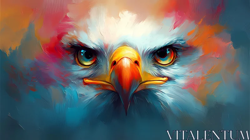 AI ART Colorful Eagle Art