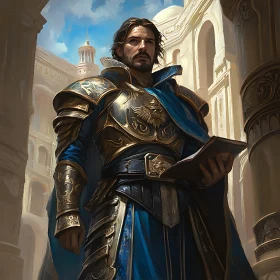 Man in Armor with Book