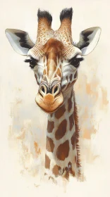 Elegant Giraffe Art