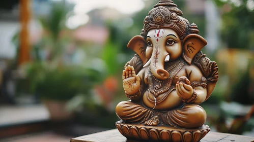 Meditative Ganesha Statue