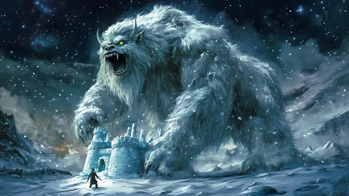 Colossal Yeti in Winter Fantasy