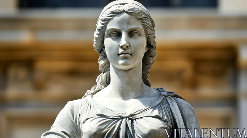 Classical Sculpture of a Female Figure AI Image