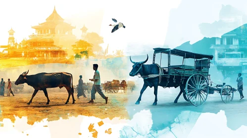 Rural Ox-Cart Journey