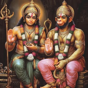 Regal Deities in Artistic Rendition