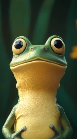 Detailed Frog Portrait