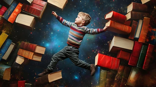 Child's Cosmic Journey on Books