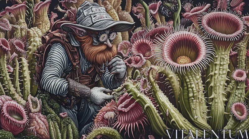 Strange Plants and Explorer AI Image