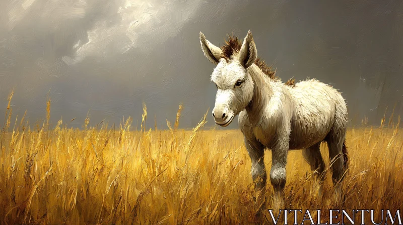 AI ART Donkey Art in Rustic Landscape