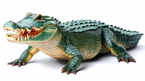 Detailed Alligator Artwork