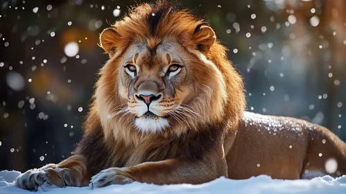 Snow Lion Portrait