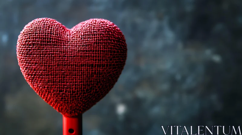 Red Heart: An Emblem of Love AI Image