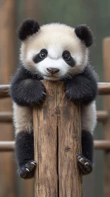 Playful Panda Bear Cub