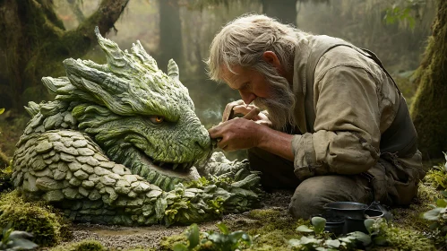 Friendship Between Man and Dragon