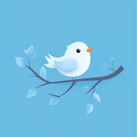 Cute Bird on a Branch