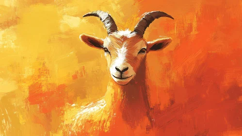 Colorful Goat Art