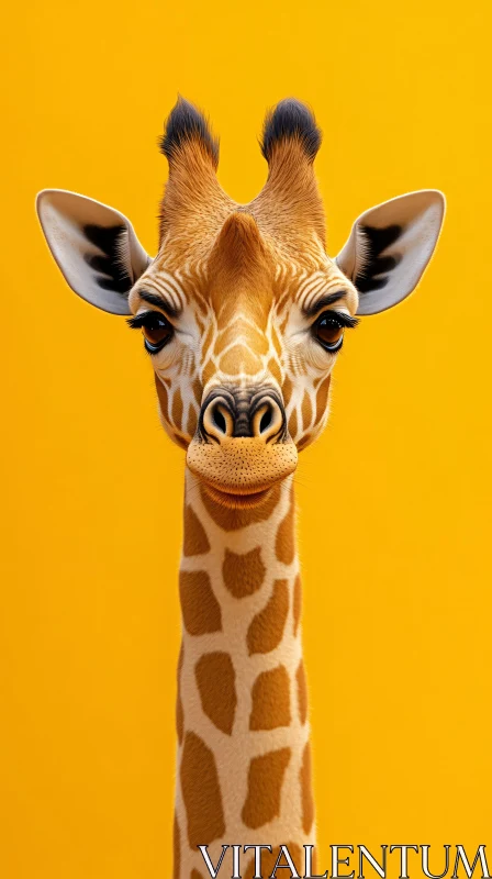 Giraffe Art AI Image