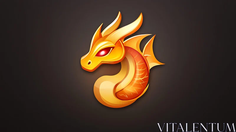 AI ART Stylized Dragon Graphic Art