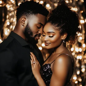 Bokeh Lights and Lovers: A Portrait of Affection