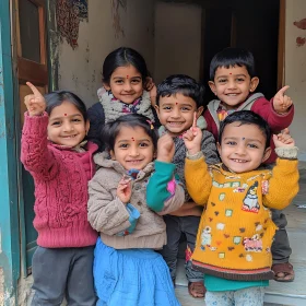 Group of Happy Children