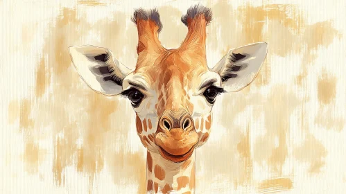 Giraffe Art on Canvas