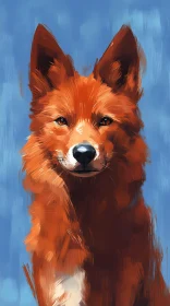 Fox Painting Portrait