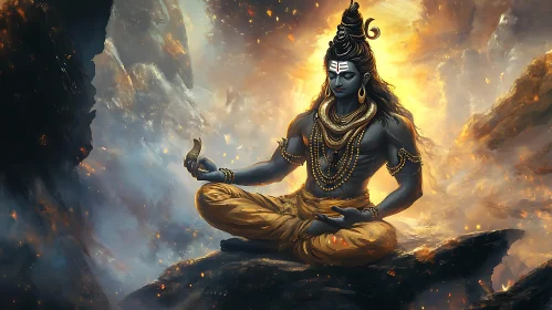 Serene Lord Shiva Artwork