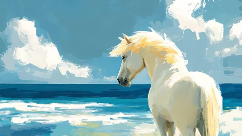 Serene Equine at Sea