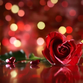 Rose and Hearts Still Life