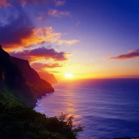 Coastal Sunset View