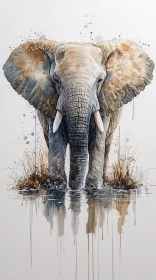 Elephant in Watercolor