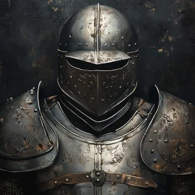 Medieval Knight Armor Close-Up