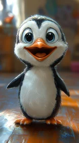 Charming Penguin Character Art