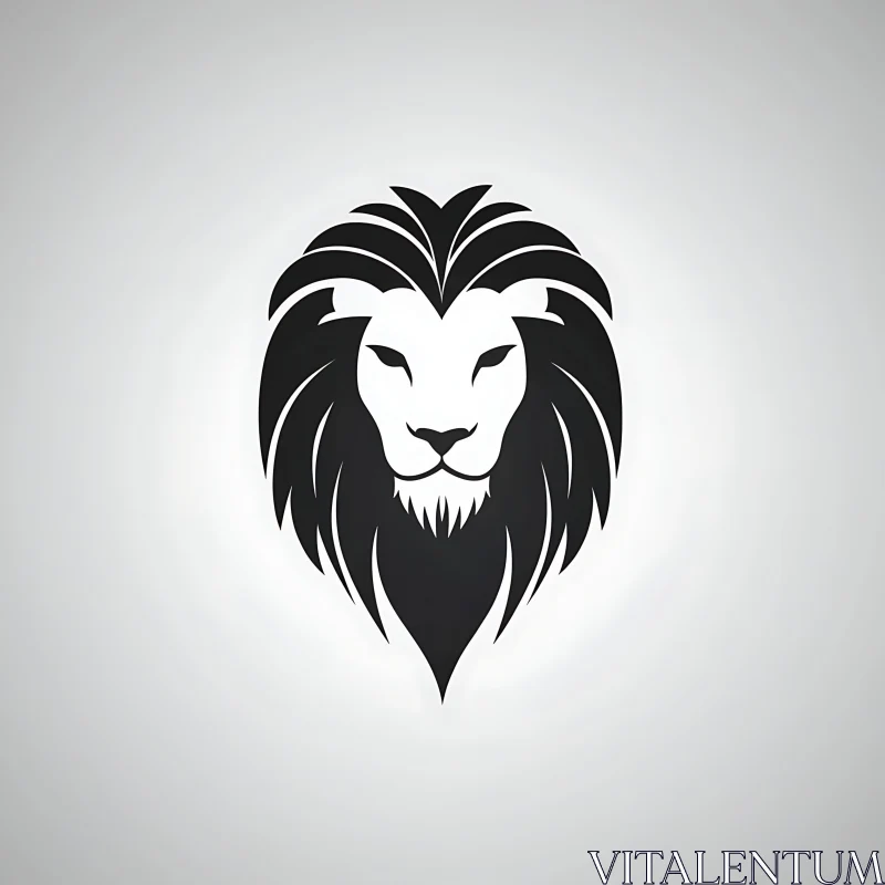 Lion Head Graphic AI Image