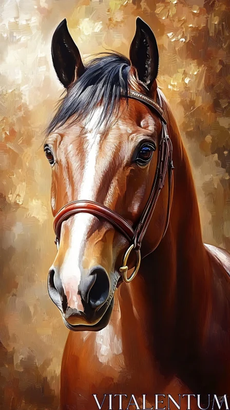 Elegant Equine Art AI Image