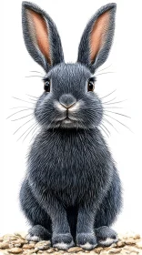 Adorable Front-Facing Rabbit