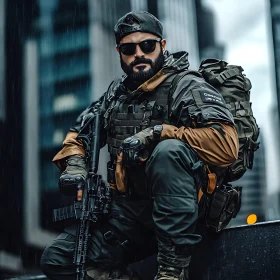 Cityscape Warrior: Tactical Gear