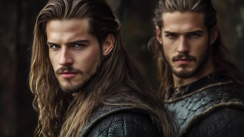 Brooding Medieval Men with Long Hair