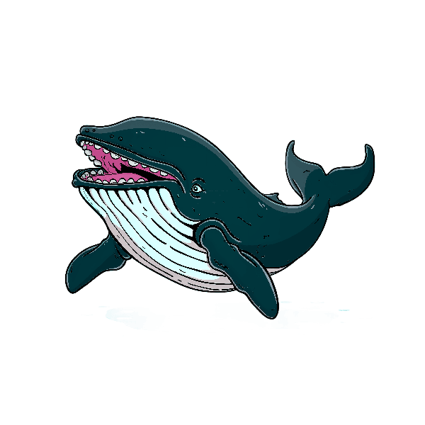 Joyful Marine Whale Art Tee