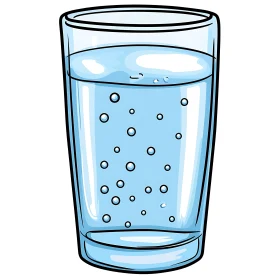 Clear Water Glass Illustration