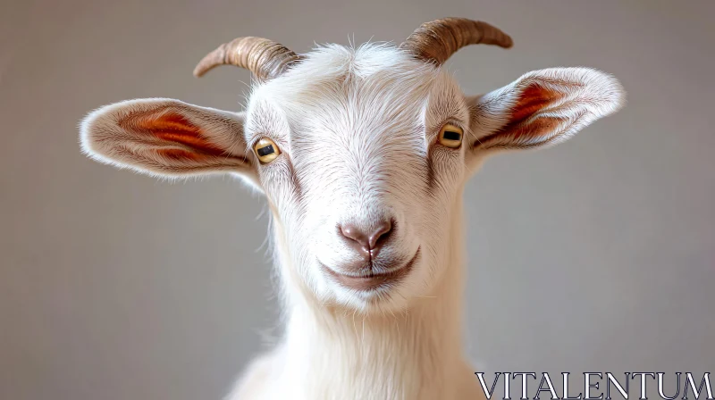 Goat Close-Up Image AI Image