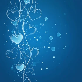 Blue Heart Bubbles