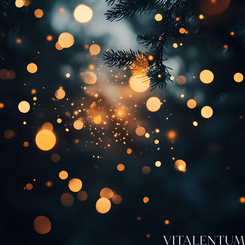 Abstract Bokeh Light Display AI Image