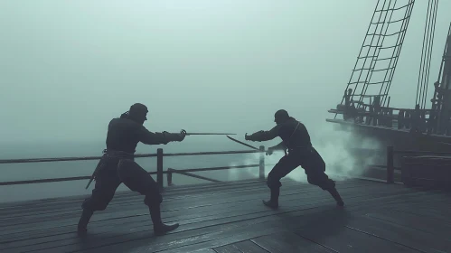 Duel on the Docks: A Pirate Encounter