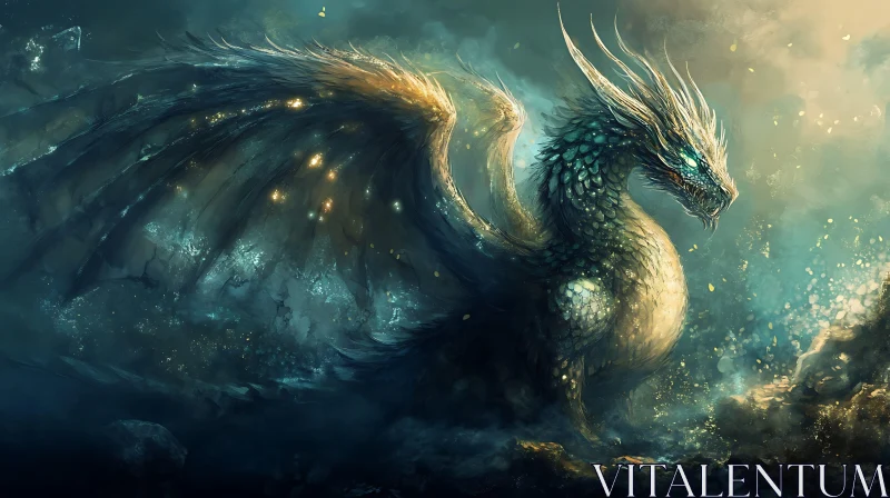 AI ART Mystical Dragon Art