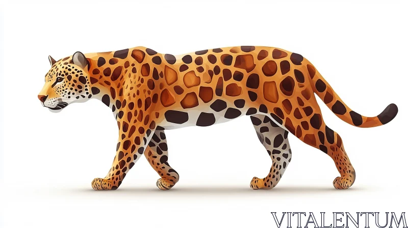 Leopard Digital Art AI Image