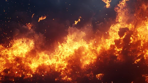 Radiant Fire Scene