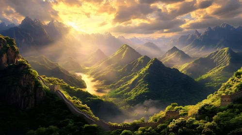 Scenic Great Wall Landscape