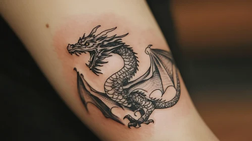 Mythical Dragon Tattoo Design