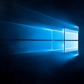 Futuristic Windowpane Light Art
